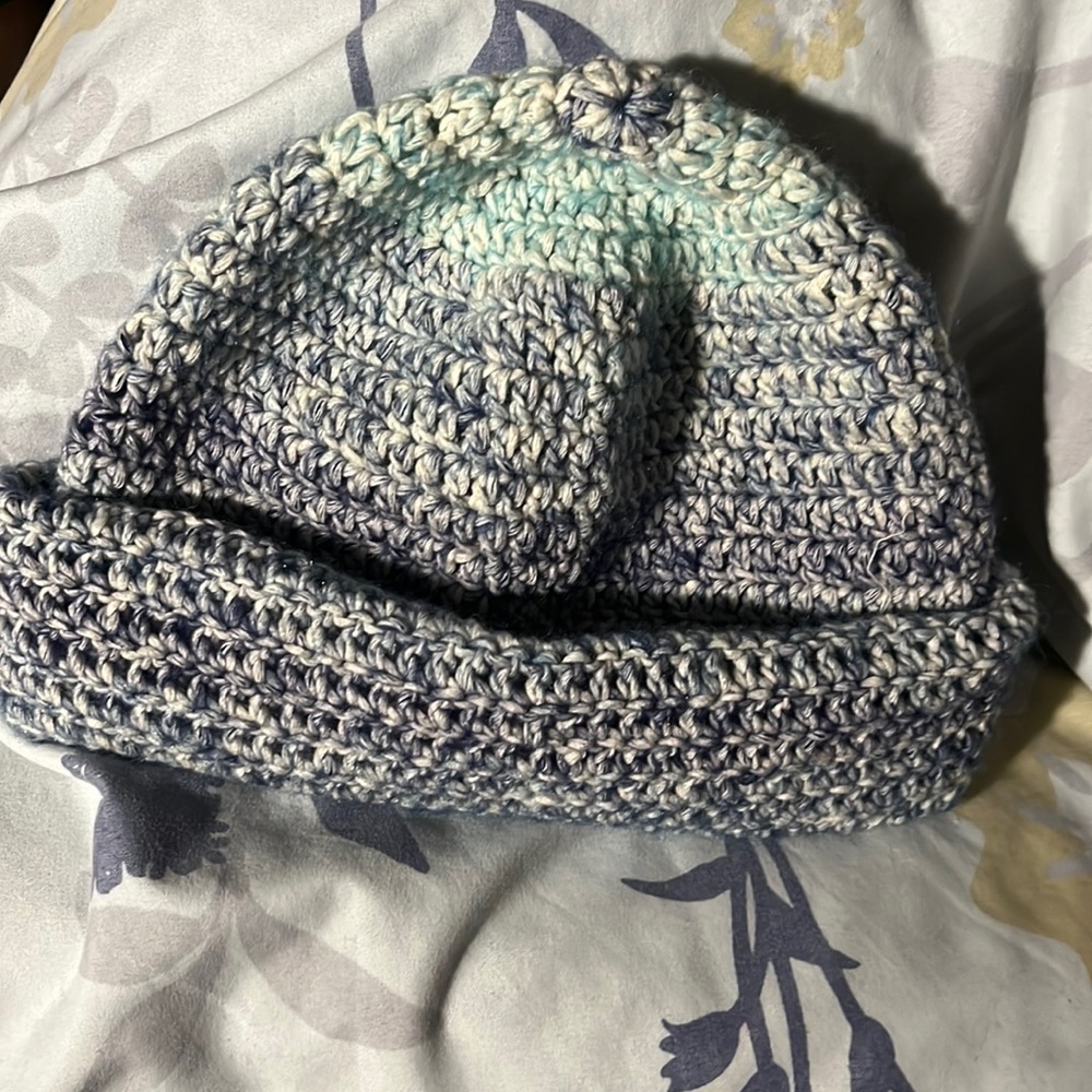 Handmade Cotton Blend Roll up Beanies $$35